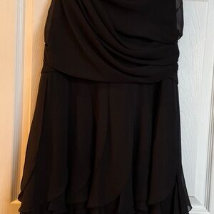 Chic Black Layered Dress
